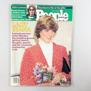 1981 People Weekly, Lady Diana wedding preview, bizarre life John Lennon killer